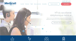 Desktop Screenshot of medicall.fr